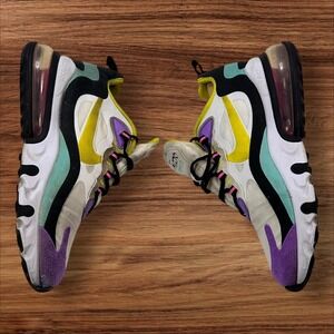 Nike Air‎ Max 270 React Sneakers Cushioned Athletic Shoes Colorful Size?